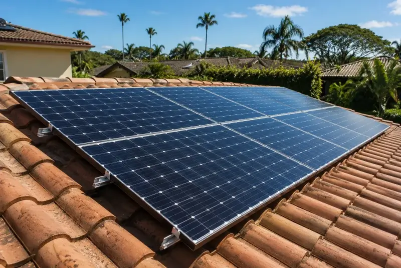 Installation de panneaux solaires à la Genétouze
